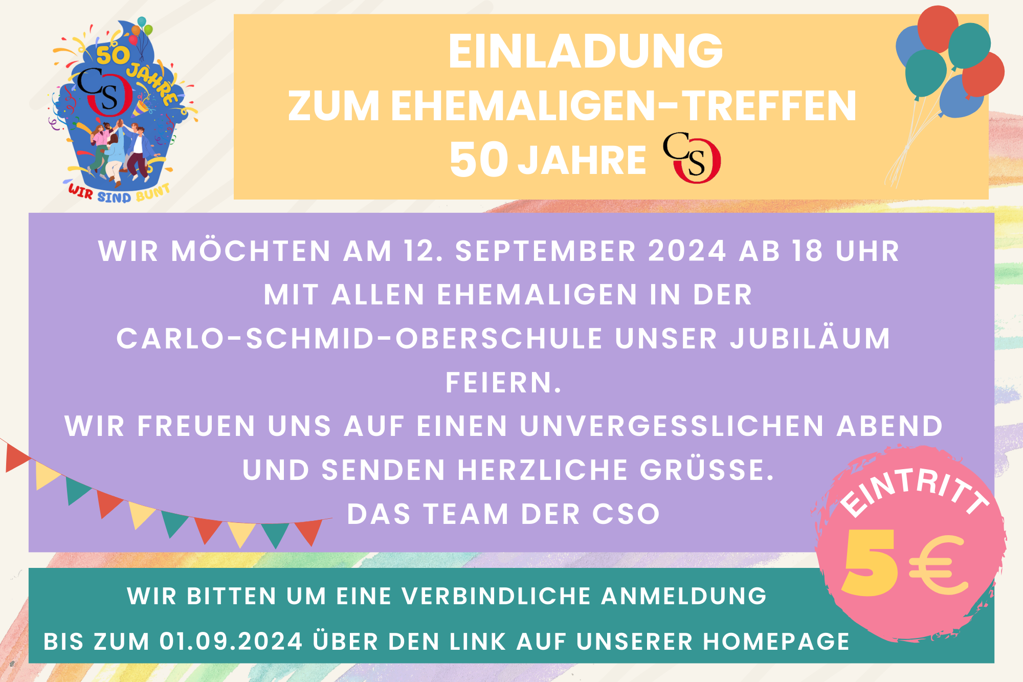 Anmeldung für das Ehemaligentreffen